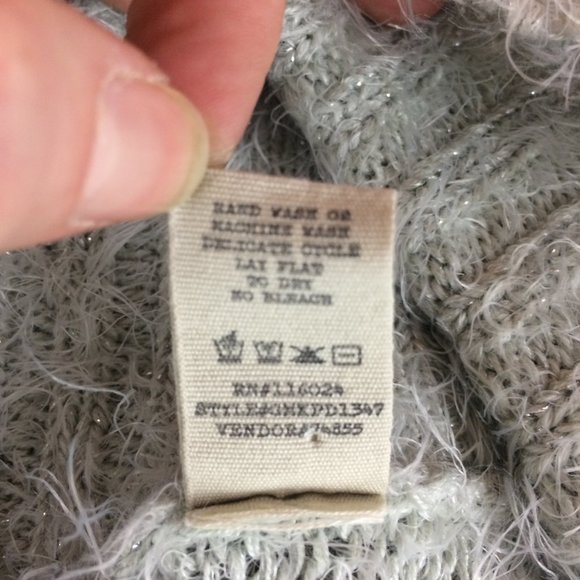 BKE 3/4 Dolman Sleeve Cowl Neck Knit Sweater Sz L - Picture 8 of 8